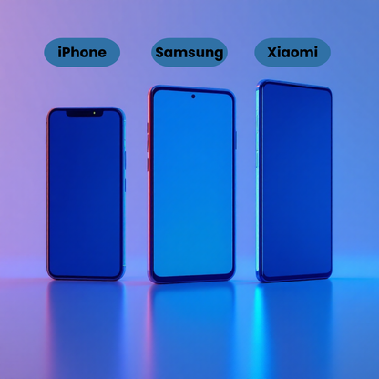 Filtre protecteur anti-lumière bleu pour iPhone - Samsung - Xiaomi